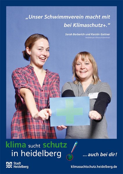 09_kss_1110_gattner.jpg - Sarah Berberich und Kerstin Gattner: „Unser Schwimmverein macht mit bei Klimaschutz+.“ (Foto: Christian Buck)