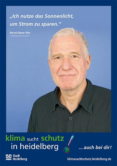Bernd Dieter Ries: „Ich nutze das Sonnenlicht, um Strom zu sparen.“