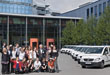 Die deutschen Lektorinnen (und ein Lektor) in Frankreich freuen sich über die neuen „DeutschMobile“. (Foto: Rothe)