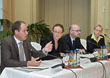 Auf dem Podium (v. l.) Oberbürgermeister Dr. Eckart Würzner, Andrea Kiefer, Christoph Linzbach und Dörthe Domzig (Foto: Rothe)