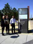 Campus II „Mission Bay“ in San Francisco(von links): Nils Kroesen, Bernhard Schweizer (SAP), Dr. Eckart Würzner  