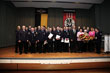 Die geehrten und beförderten Feuerwehr-Mitglieder mit Gästen