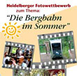 Anzeige zum Heidelberger Fotowettbewerb mit Bildern der Bergbahn