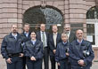 Das KOD-Team mit OB Dr. Eckart Würzner (hinten, 3. von rechts), Bürgermeister Wolfgang Erichson (hinten rechts) und Bürgeramtsleiter Bernd Köster (hinten, 2. von rechts).