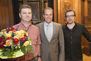 (von links nach rechts) Christoph Rothfuß, Oberbürgermeister Dr. Eckart Würzner, Christian Weiss (Foto: Kresin)