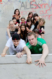 Die Gruppe des Musikprojekts „Rap it like Heidelberg“ (Foto: Theater)
