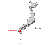 Japankarte mit Kumamoto (Grafik: Stadt Heidelberg)