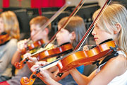 Von Geigenunterricht bis „Bandhouse“: das Musikschulprogramm ist breit. 