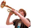 Ein junger Trompeter kennzeichnet den neuen Internetauftritt der Musik- und Singschule.