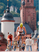 Sport in reizvoller Umgebung: 2013 treffen sich die Triathleten am 28. Juli zum „Heidelbergman“.