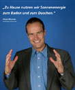 Oberbürgermeister Dr. Eckart Würzner wirbt persönlich für mehr Klimaschutz im Alltag. (Plakat: Werbeagenten)