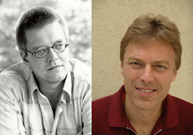 Erfolgsautor <b>Carlo Schäfer</b> (links) und Kritiker Frank Barsch (rechts) - Carlo_Schaefer_fmt