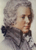 Porträt des jungen Mozart.