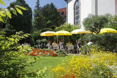 Der Garten des Cafés Schafheutle, Hauptstraße 94 (Foto: privat)