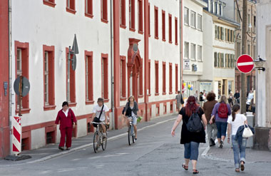 Anders als noch auf diesem Bild haben die Radler wieder freie Fahrt zum Bismarckplatz.
