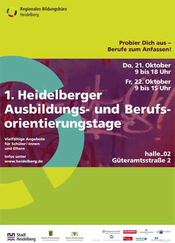 Plakt der 1. Heidelberger Ausbildungs- und Berufsorientierungstage