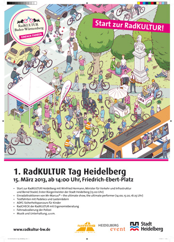 Plakat zum Radkulturtag am 15. März