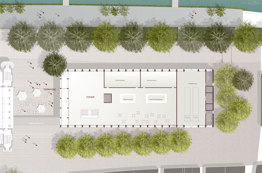 13_bild_Erweiterung_Stadthalle_Heidelberg_folie9.jpg - Der überarbeitete Entwurf für die Erweiterung der Stadthalle Heidelberg (Grafik: architekturbüro karl + probst)