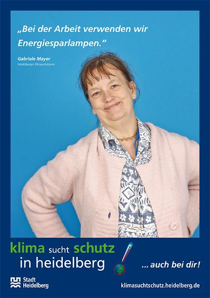 52_klimasuchtschutz_g_mayer.jpg - Gabriele Mayer: „Bei der Arbeit verwenden wir Energiesparlampen.“