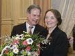 Philine Bujard mit Finanzminister Gerhart Stratthaus (Foto: Rothe)