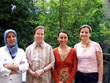 Ayse Ay, Amrei Schmidt, Hatice Sarikaya und Magda Adamczyk (von links) engagieren sich als Bürgermentorinnen 
