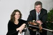 Arne Müller (Violine), und seine Klavierpartnerin Iris Lohnes (links)
