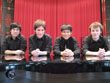 In der Kategorie „Besonderes Ensemble“ gewannen (von links) Michael Phong, Malte Zimdahl, Hiromu Seifert und David Friederich den 1. Bundespreis bei „Jugend musiziert“.