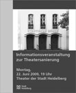 Plakat der Informationsveranstaltung zur Theatersanierung