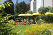 Der Garten des Cafés Schafheutle, Hauptstraße 94 (Foto: privat)