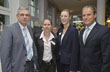 (von links) Ulrich Jonas, Leiter der städtischen Wirtschaftsförderung, Vera Cornelius, Melanie von Görtz und Oberbürgermeister Dr. Eckart Würzner (Foto: Rothe)