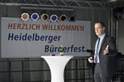 Oberbürgermeister Dr. Eckart Würzner bei seiner Bürgerfestrede 