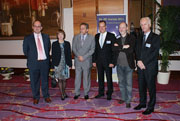 Oberbürgermeister Dr. Eckart Würzner (3. von rechts) mit Milan Bandic, Bürgermeister von Zagreb (3. von links), und Denis Baupin, Umweltbürgermeister von Paris (2. von rechts) (Foto: Stadt Heidelberg)