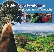 Das Bild zeigt die Titelseite des oben beschriebenen Buches. Darauf abgebildet sind der erzählende Mammutbaum, ein Blick über Heidelberg und Bilder der neuen sowie der alten Bergbahn.