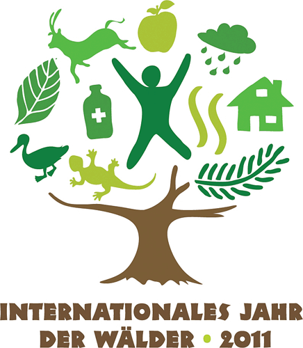 Logo des Internationalen Jahrs der Wälder