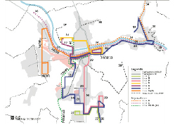 Das ÖPNV-Liniennetz ab 10. Dezember (Abbildung: Stadtplanungsamt)