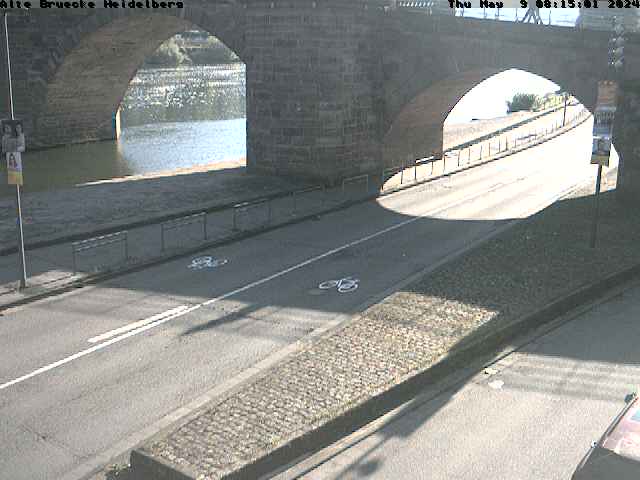 Bild der Webcam an der alten Brücke Heidelberg